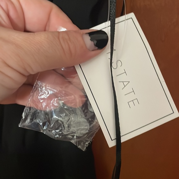 Nwt, black 1st state ruffle flouncy mini dress - Picture 4 of 4